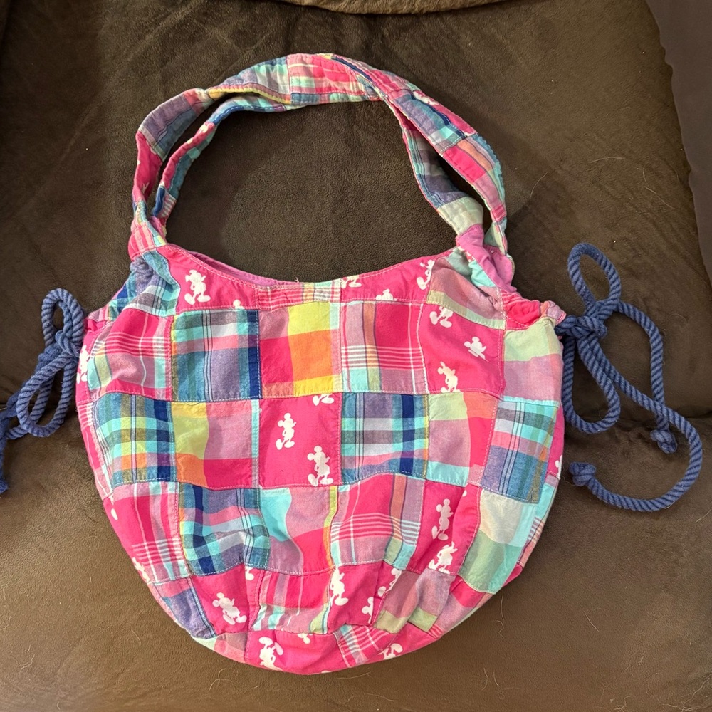 Authentic Disney Parks Colorful Patchwork Tote Ba… - image 2